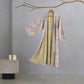Vintage Rustic Floral Cotton Jacquard Robe - Purple - XXL - image 14