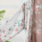Vintage Floral Cotton Gauze Kimono Robe - image 11
