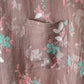 Vintage Floral Cotton Gauze Kimono Robe - image 5