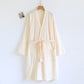 His and Hers Minimalist Cotton Robe - Women: Beige - L - image 11