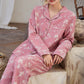 Ownkoti Vintage Floral Jacquard Cotton Linen Pajamas - image 1