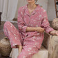 Ownkoti Vintage Floral Jacquard Cotton Linen Pajamas - image 4