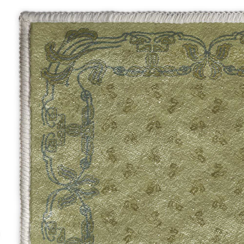 Romantic Floral Non-Slip Foldable Area Rug - image 5