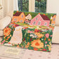 Charming Spring Village Cotton Blanket - 59" W × 78"L - image 0