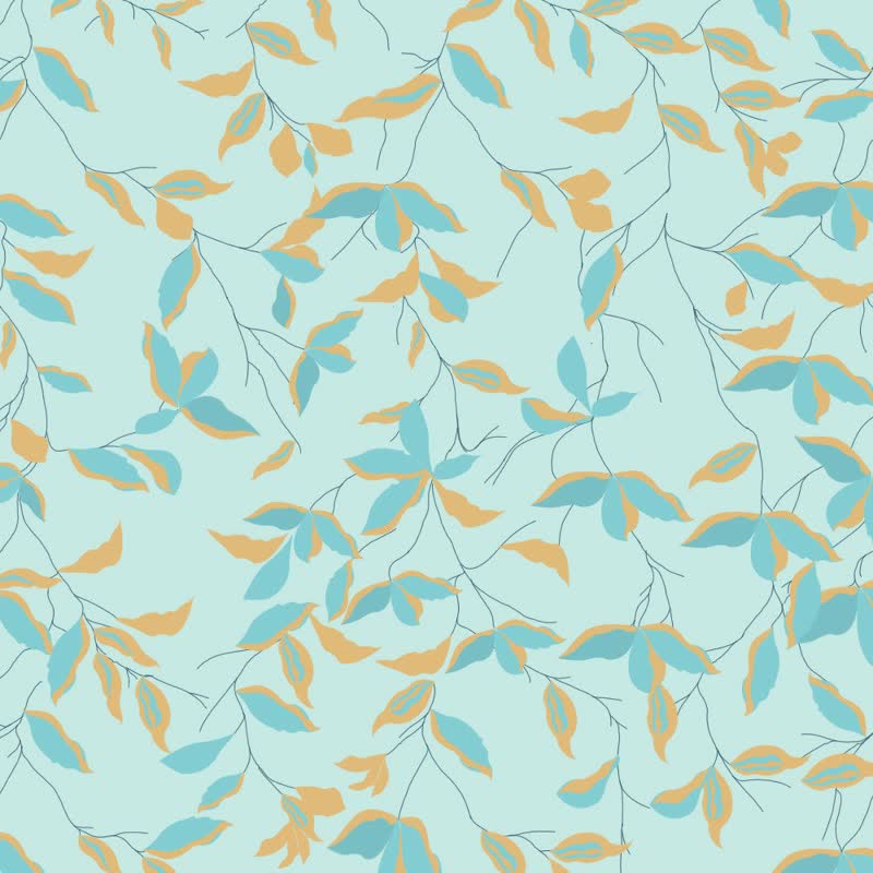 Artistic Botanical Leaf Beach Towel - image 4