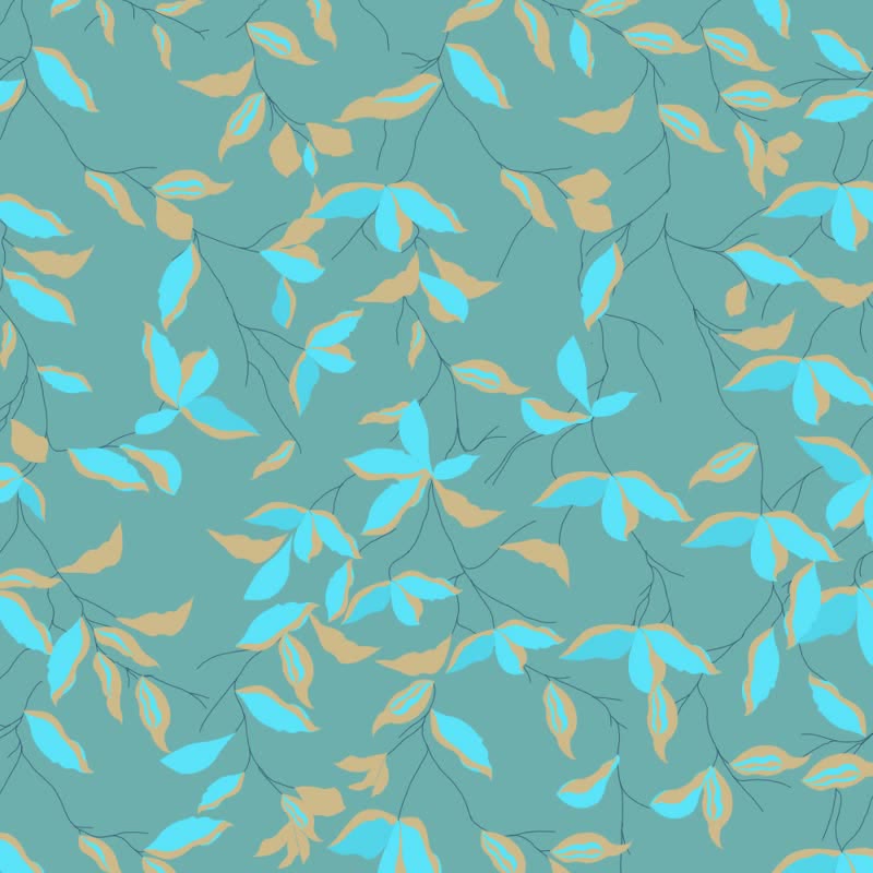 Artistic Botanical Leaf Beach Towel - image 9