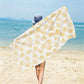 Artistic Line Art Ginkgo Beach Towel - White - 59" x 27" - image 4
