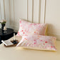 Elegant Pink Floral Cotton Bedding Set - image 6