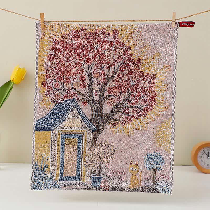 Cute Bunny Cotton Gauze Kitchen Towel - image 7