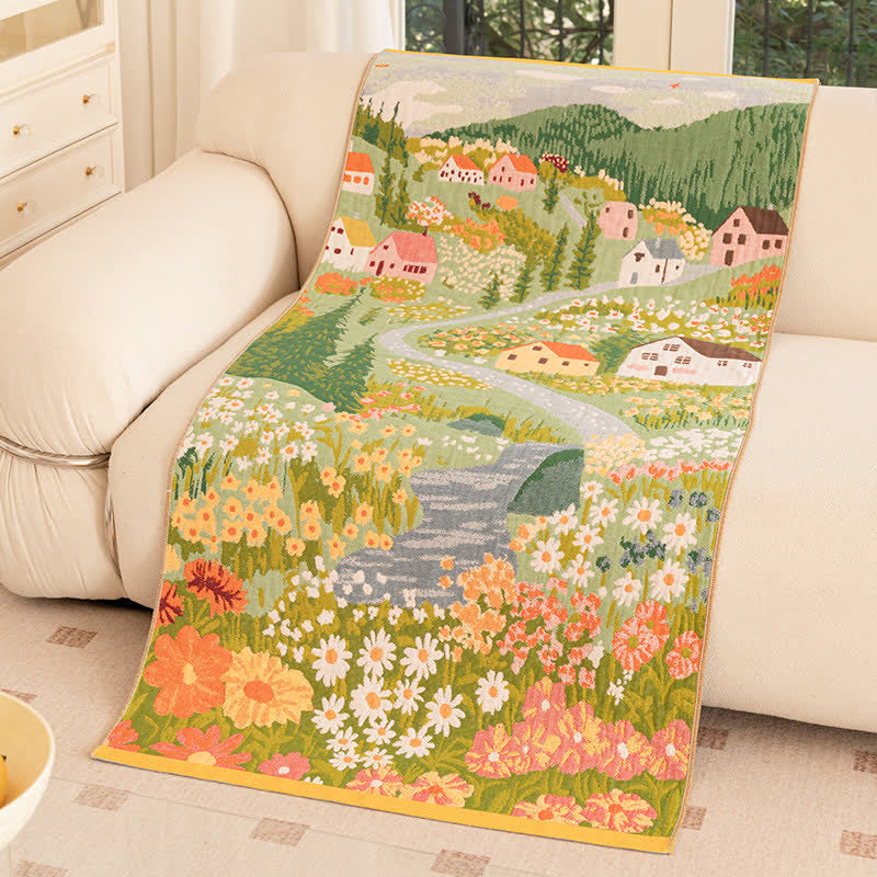 Fairytale Village Pure Cotton Blanket - 29" W× 62"L - image 1
