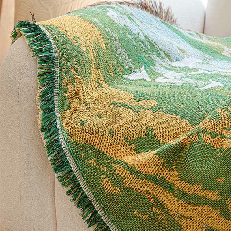 Oil Painting Style Bird Throw Blanket - image 8