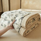 Country Floral & Leaf Cotton Linen Quilt - image 7
