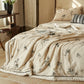 Elegant Floral Cotton Linen Quilt - image 5