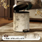 Oriental Bamboo Shadow Decorative Trash Can - Beige - Foot-Pedal - 10"W x 10"L x 12"H - image 15