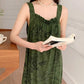 Botanical Butterfly Ruffle Neck Sleeveless Nightgown - image 4