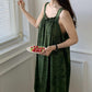 Botanical Butterfly Ruffle Neck Sleeveless Nightgown - image 3