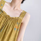 Vintage Floral Ruffle Neck Sleeveless Nightgown - image 6