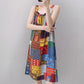 Vintage Mixed Print Sleeveless Nightgown - image 5