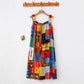 Vintage Mixed Print Sleeveless Nightgown - image 1