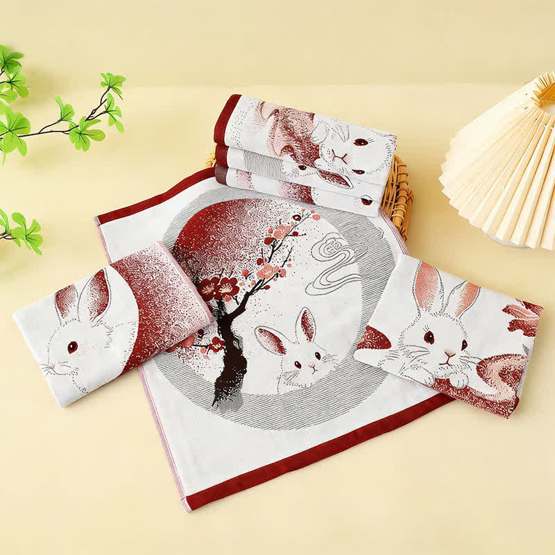 Eastern Bunny Cotton Gauze Kitchen Towel(3PCS) - image 1