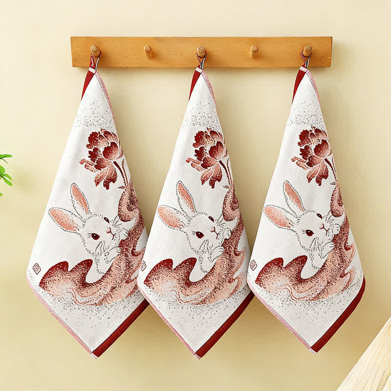 Eastern Bunny Cotton Gauze Kitchen Towel(3PCS) - image 5