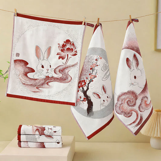 Eastern Bunny Cotton Gauze Kitchen Towel(3PCS) - image 0