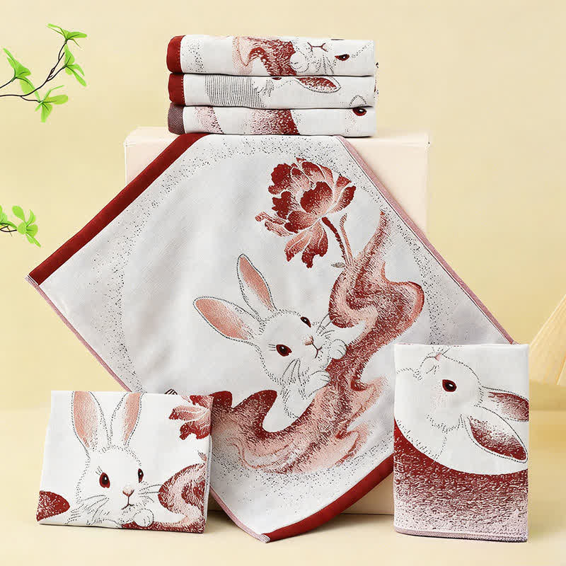 Eastern Bunny Cotton Gauze Kitchen Towel(3PCS) - image 2