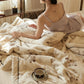 Elegant Soft Floral Cotton Linen Quilt - image 5