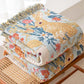 Country Floral & Bunny Cotton Gauze Quilt Blanket - image 4