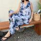 Blue Tie-Dye Tank & Pants Pajama Set - image 2