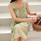 Ownkoti Green Leaf & Floral Sleeveless Nightgown - image 2