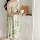 Ownkoti Green Leaf & Floral Sleeveless Nightgown - image 5