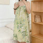Ownkoti Green Leaf & Floral Sleeveless Nightgown - image 4