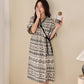 Boho Ethnic Style Ruffled Side-Tie Nightgown - image 3