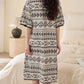 Boho Ethnic Style Ruffled Side-Tie Nightgown - image 7