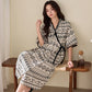 Boho Ethnic Style Ruffled Side-Tie Nightgown - image 2