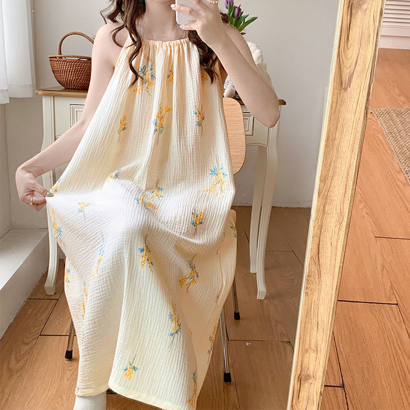 Country Style Floral Camisole Nightgown - image 7