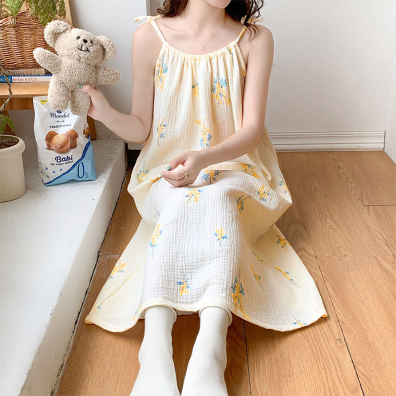 Country Style Floral Camisole Nightgown - image 4