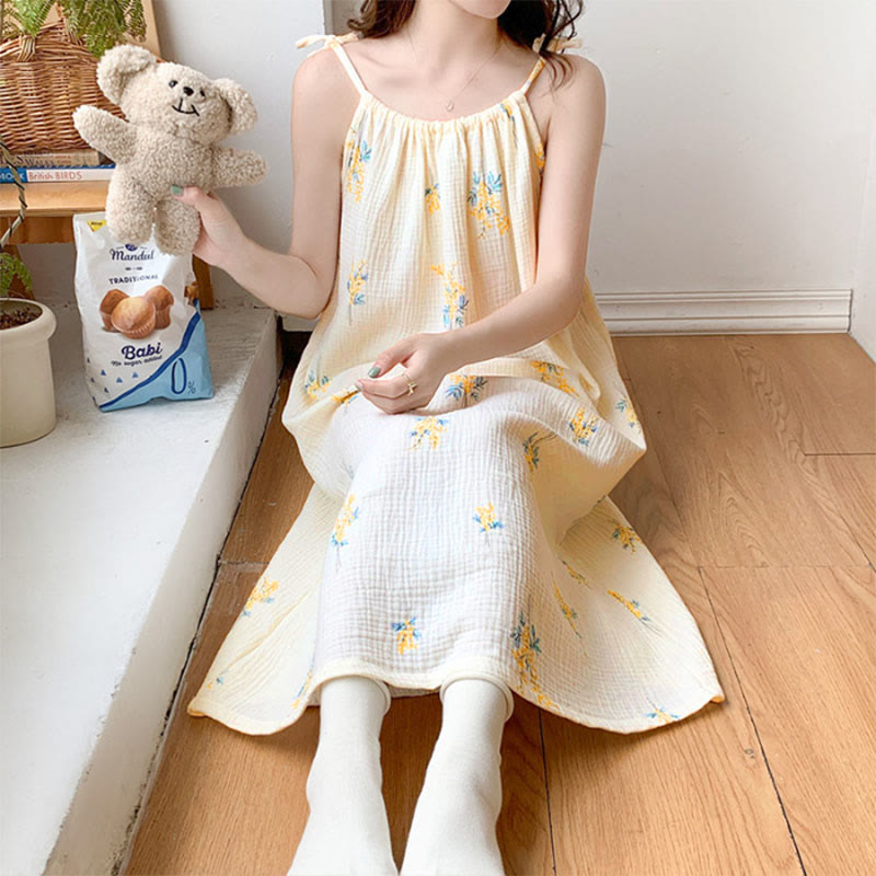 Country Style Floral Camisole Nightgown - image 6