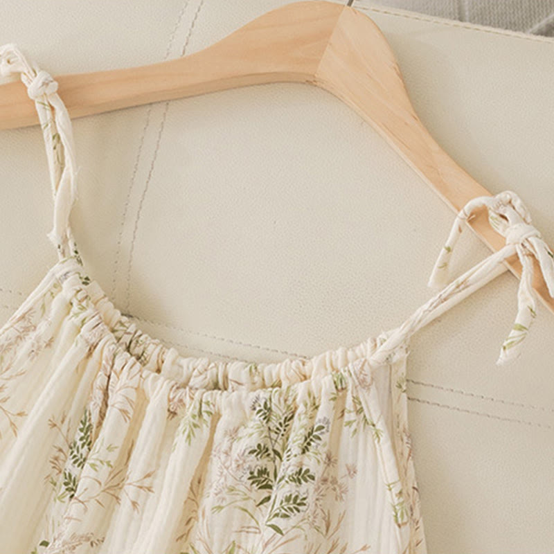 Fresh Country Leaf Cotton Camisole Nightgown - image 8