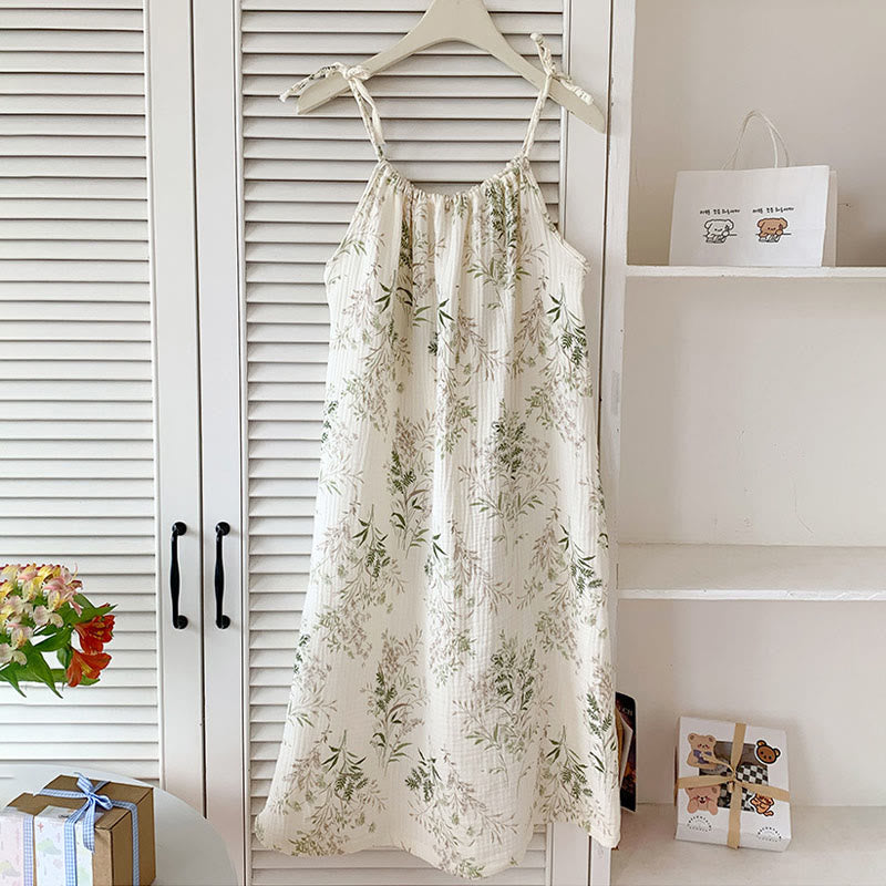 Fresh Country Leaf Cotton Camisole Nightgown - image 2
