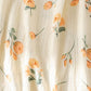 Orange Floral Cotton Gauze Camisole Nightgown - image 5