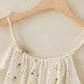 Striped Floral Cotton Gauze Camisole Nightgown - image 7