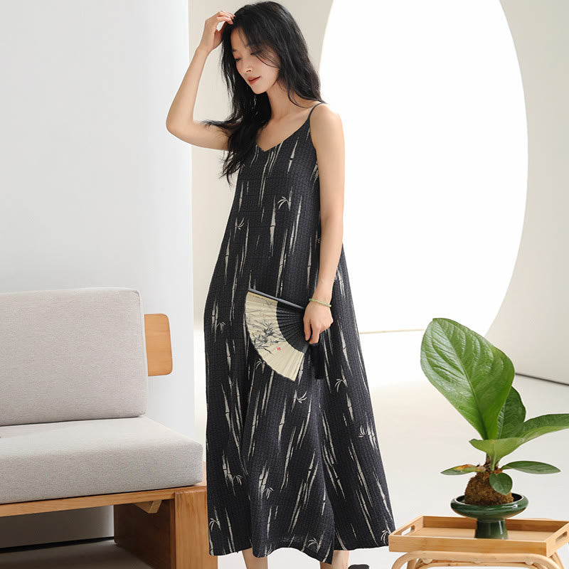 Bamboo Inspired Pure Cotton Camisole Nightgown - image 2