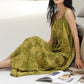 Green Floral Pure Cotton Camisole Nightgown - image 5