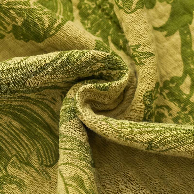 Green Floral Pure Cotton Camisole Nightgown - image 8