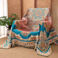 Vintage Pattern Cotton Gauze Tassel Quilt Blanket - image 2