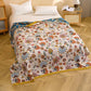 Reversible Floral Cotton Gauze Quilt Blanket - image 2