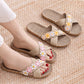 Cross-Band Woven Straw Slides Slippers - image 4