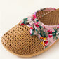 Closed-Toe Woven Rattan House Slippers - image 8